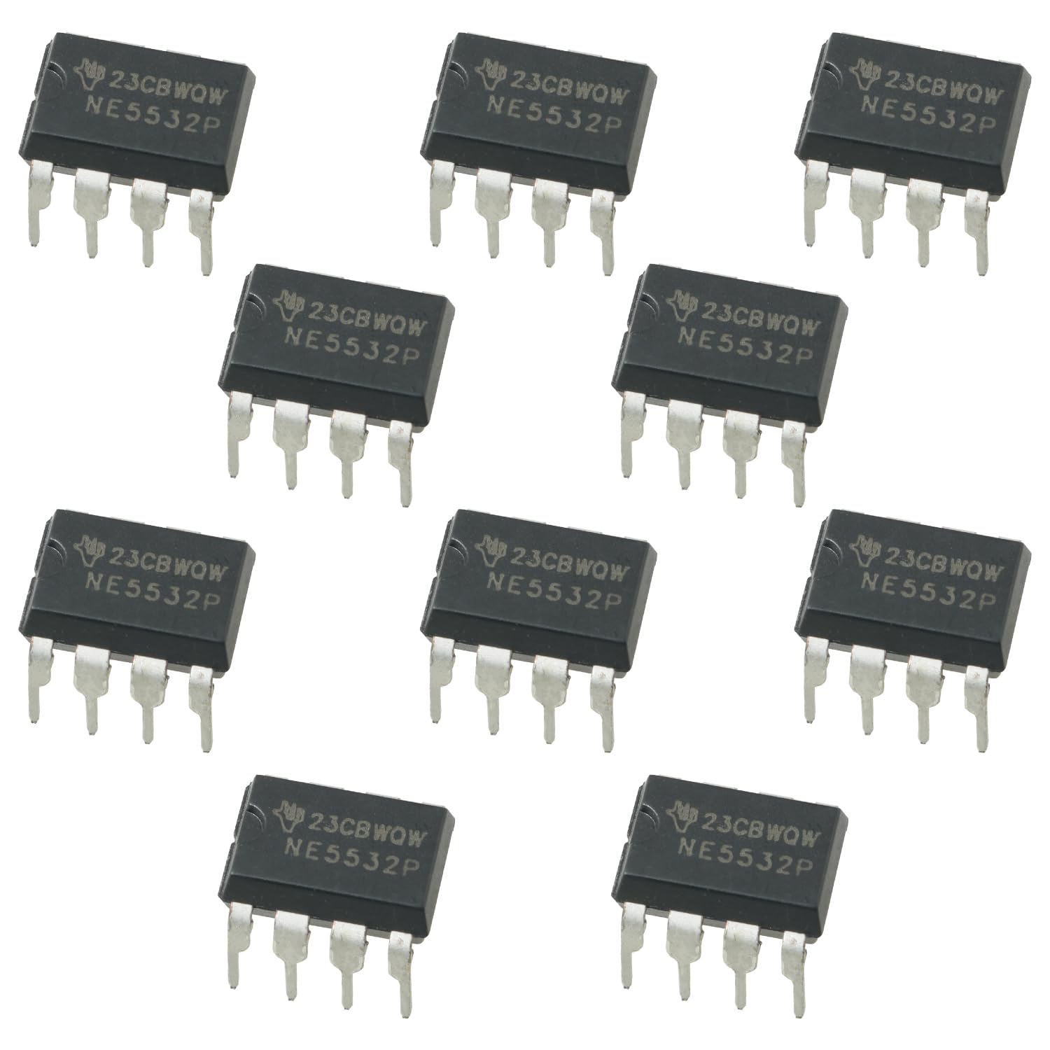 10PCS Direct Plug NE5532P TI Dual-Channel Low Noise Operational Amplifier IC Chip with Socket for AV Receiver Embedded Computer Netbook Video Broadcasting Audio Devices