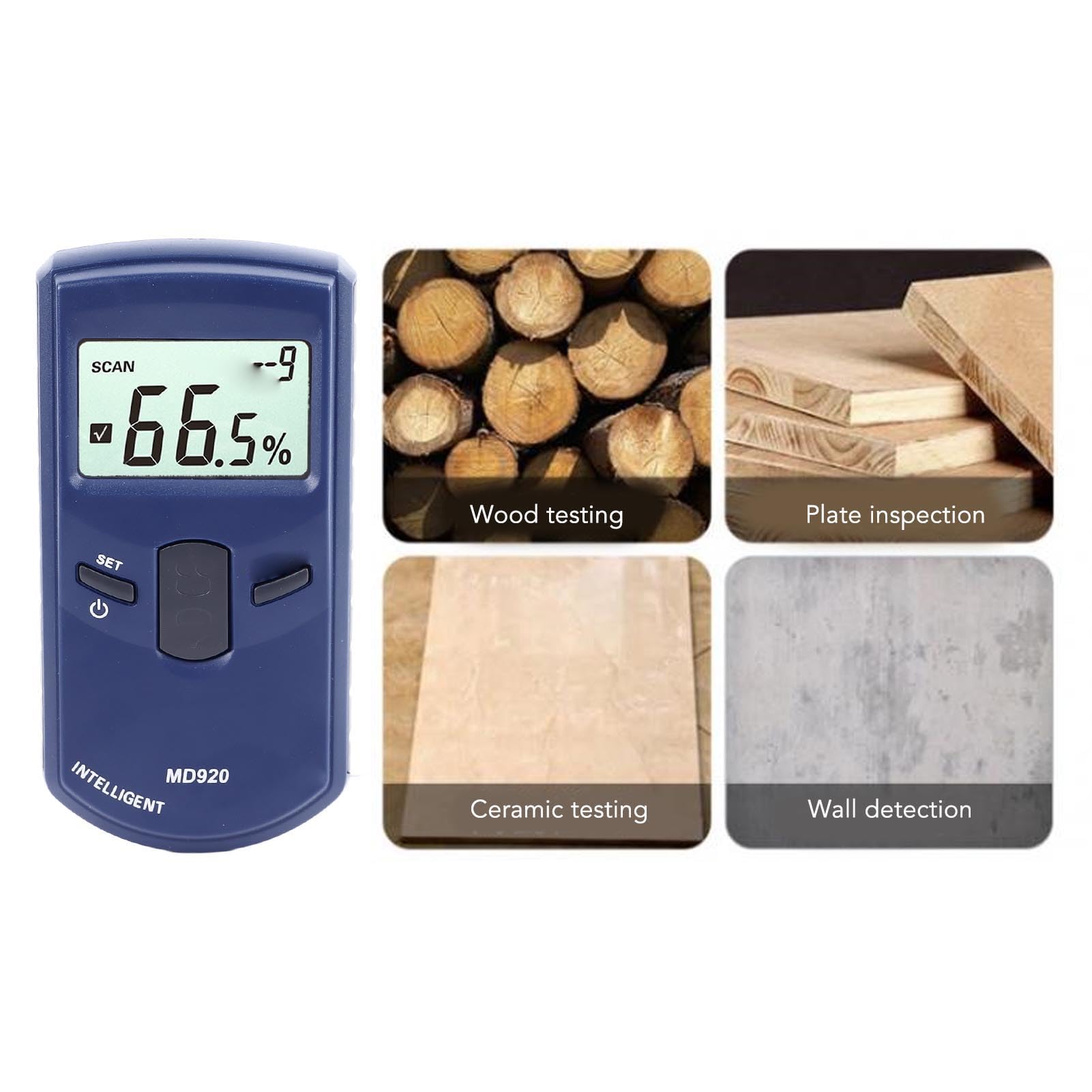 Holzwanddetektor LCD-Display-Tester 2 in 1 für Heimwerker