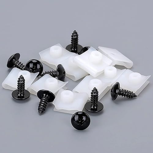 Miniatura 2 de OAUTOO 10Sets Fender Liner U-Nut con kit de tornillos 01454-N5061 76882-0M000 para Nissan Altima Armada Frontier Maxima NV Pathfinder Quest Rogue