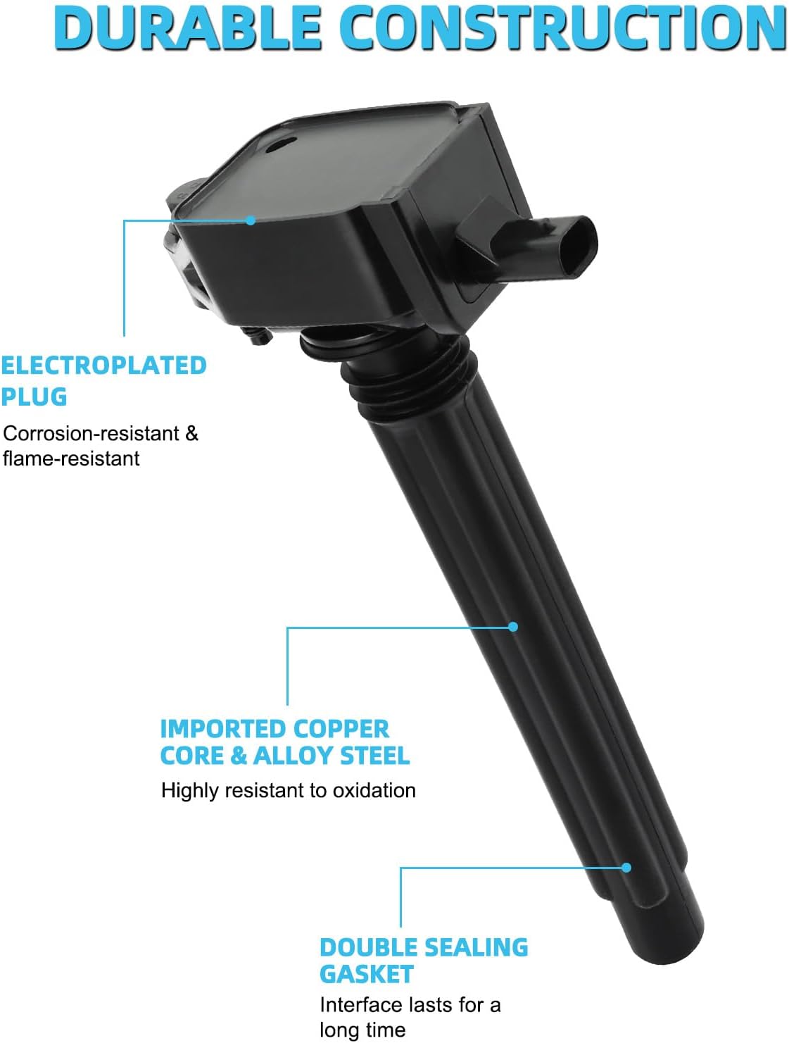 Set Of 4 UF751 Ignition Coil Pack & Iridium Spark Plugs (2.4L Only) 2013-2020 For Jeep Cherokee Compass Renegade,For Chrysler 200,For Dodge Dart,For Fiat 500X,Replace # U5364 68242286AB UF754