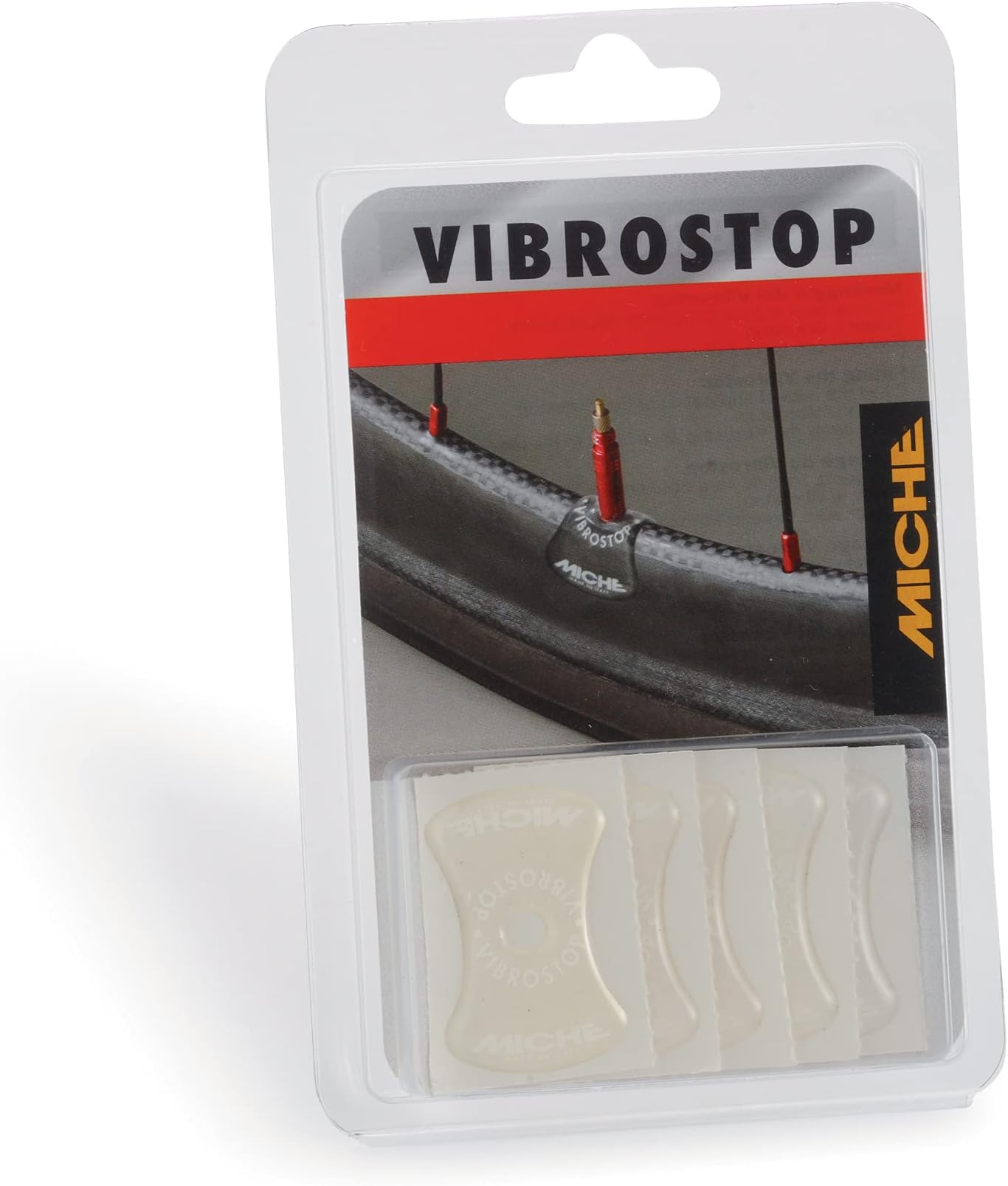 VibroStop Valve Stickers, Bike Valve Vibration Dampers, Transparent, Pack of 10
