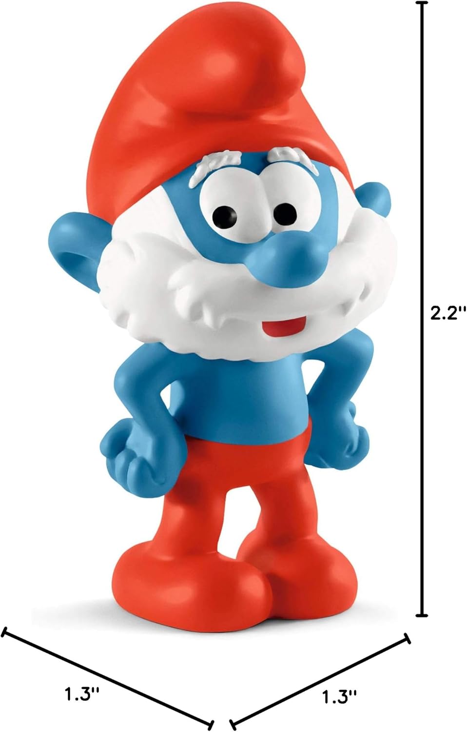 Schleich Retro Toys for Kids, Papa Smurf Toy Figurine