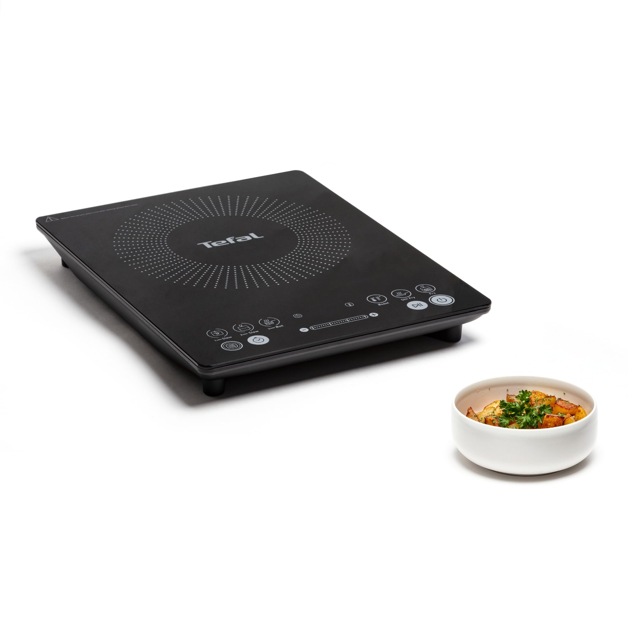 Tefal Plaque induction, Everyday Slim, 45 mm d'épaisseur, 2100 W, Portable, Compact, 6 programmes, 1 mode manuel, Tactile, Nettoyage facile, IH2108E1