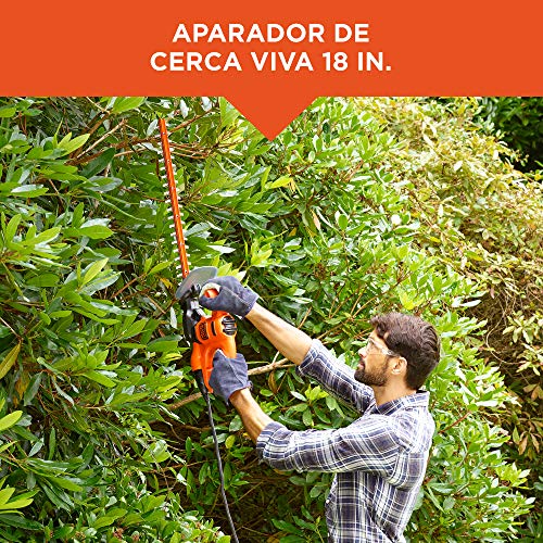 Black Decker Aparador de Grama, Cerca Viva, com Tesoura de Poda, Alta Potência de Corte e Precisão,