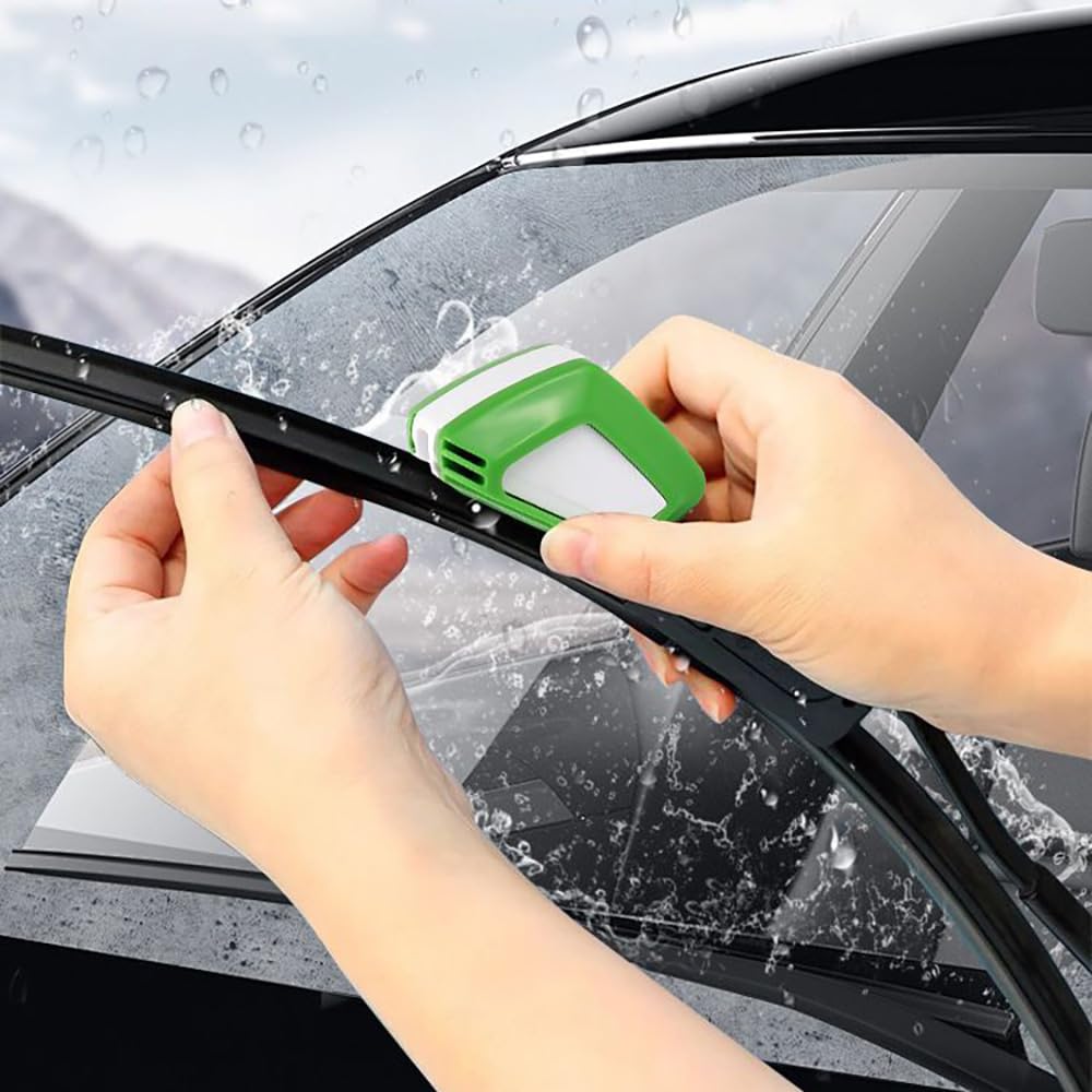 2 Pezzi Strumenti di Riparazione per Tergicristalli, Strumento di Riparazione per Spazzole Tergicristallo con Spugna, Taglierina per Tergicristalli per Auto