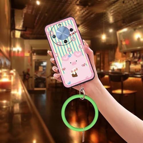 Phone Case Compatible with Huawei Enjoy70 Plus, Protective Ring Creative Solid Color Back Cover Cute heat dissipation Youth Soft