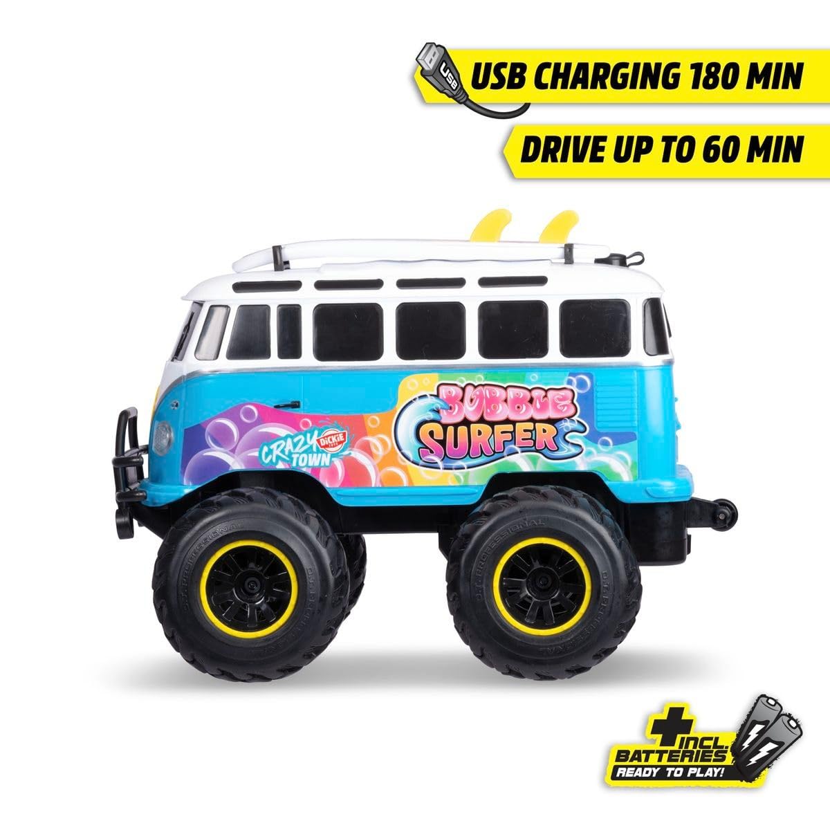 Dickie Toys 201106014 RC Volkswagen T1 Bubble Bus, 30 cm