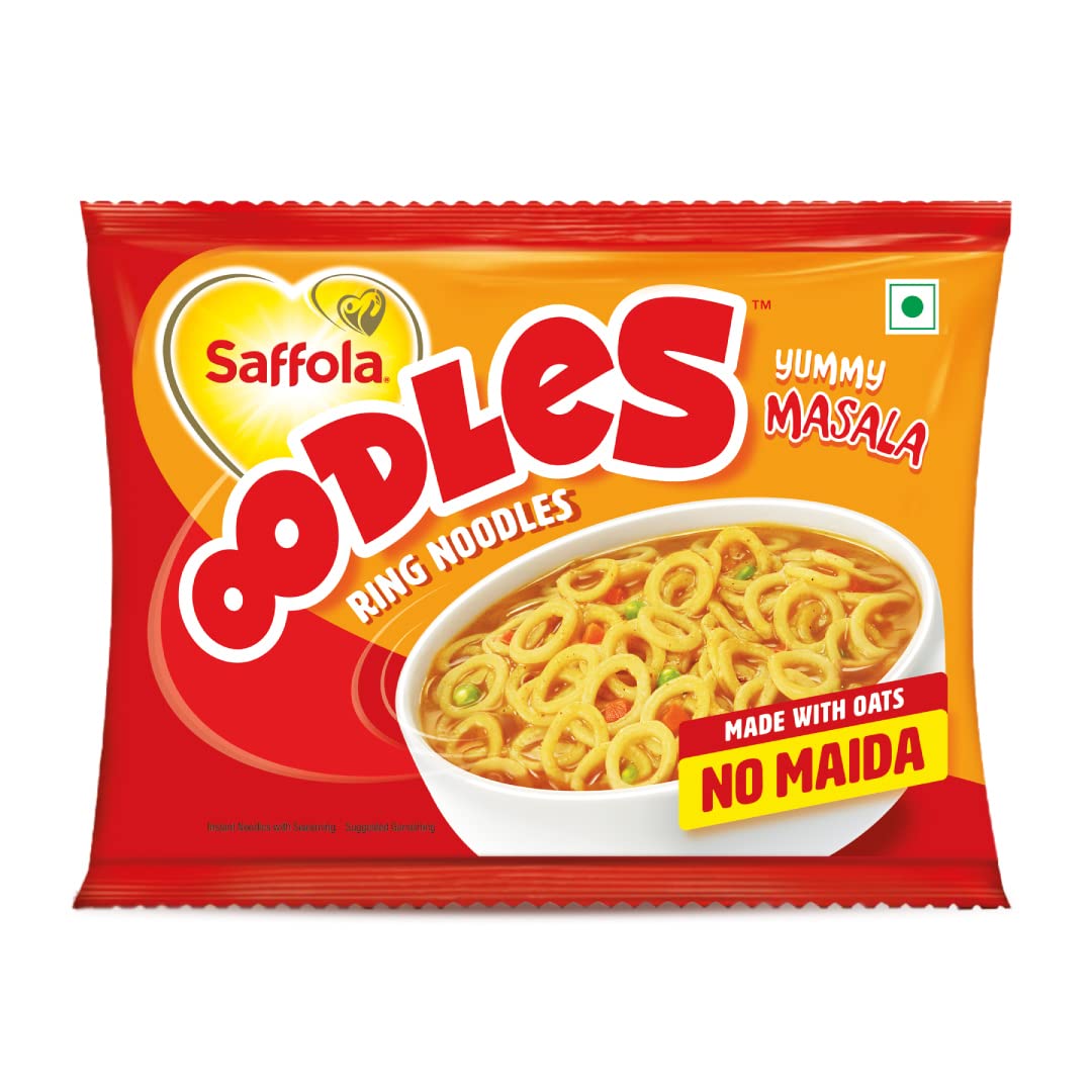 Saffola Oodles, No Maida Oats Noodles, Instant Noodles Packets, Healthy