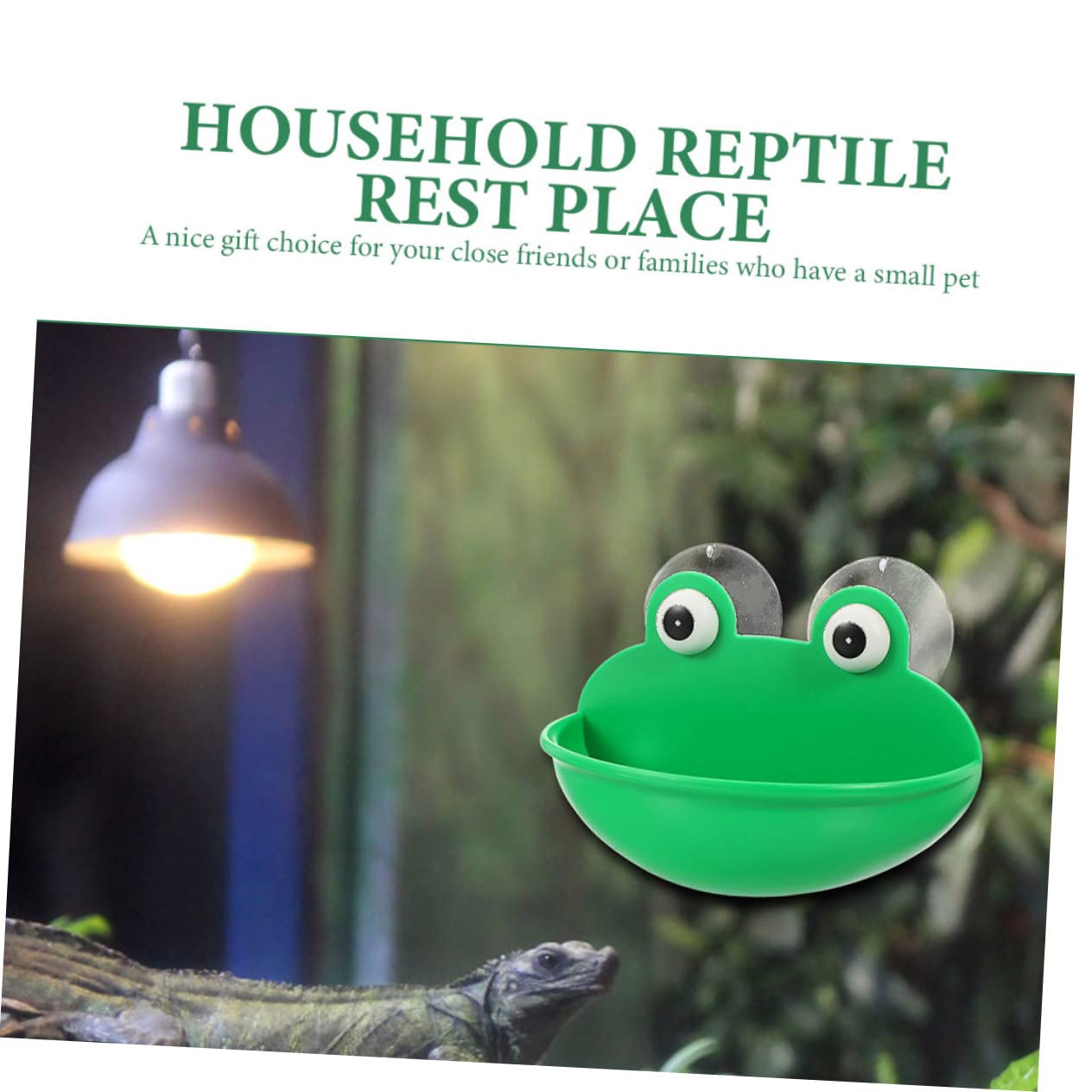 Angoily 6pezzi Terrario Per Rettile Con Design Motivo Di Accessori Per Riposo Di Lucertole Gechi e Altri Animali Acquatici Stabile e Facile Da Installare