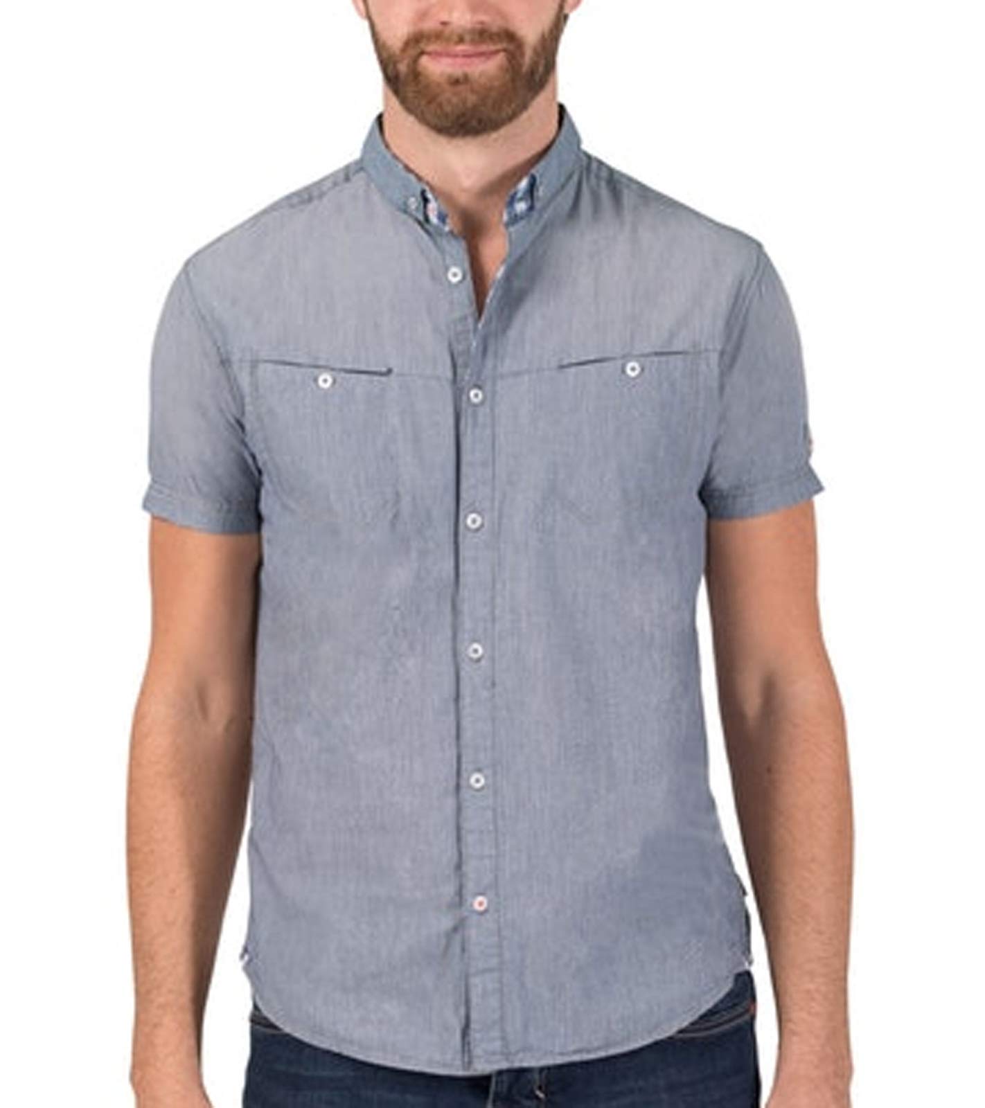 Lovraj Camicia da uomo a quadretti, a maniche lunghe, per il tempo
