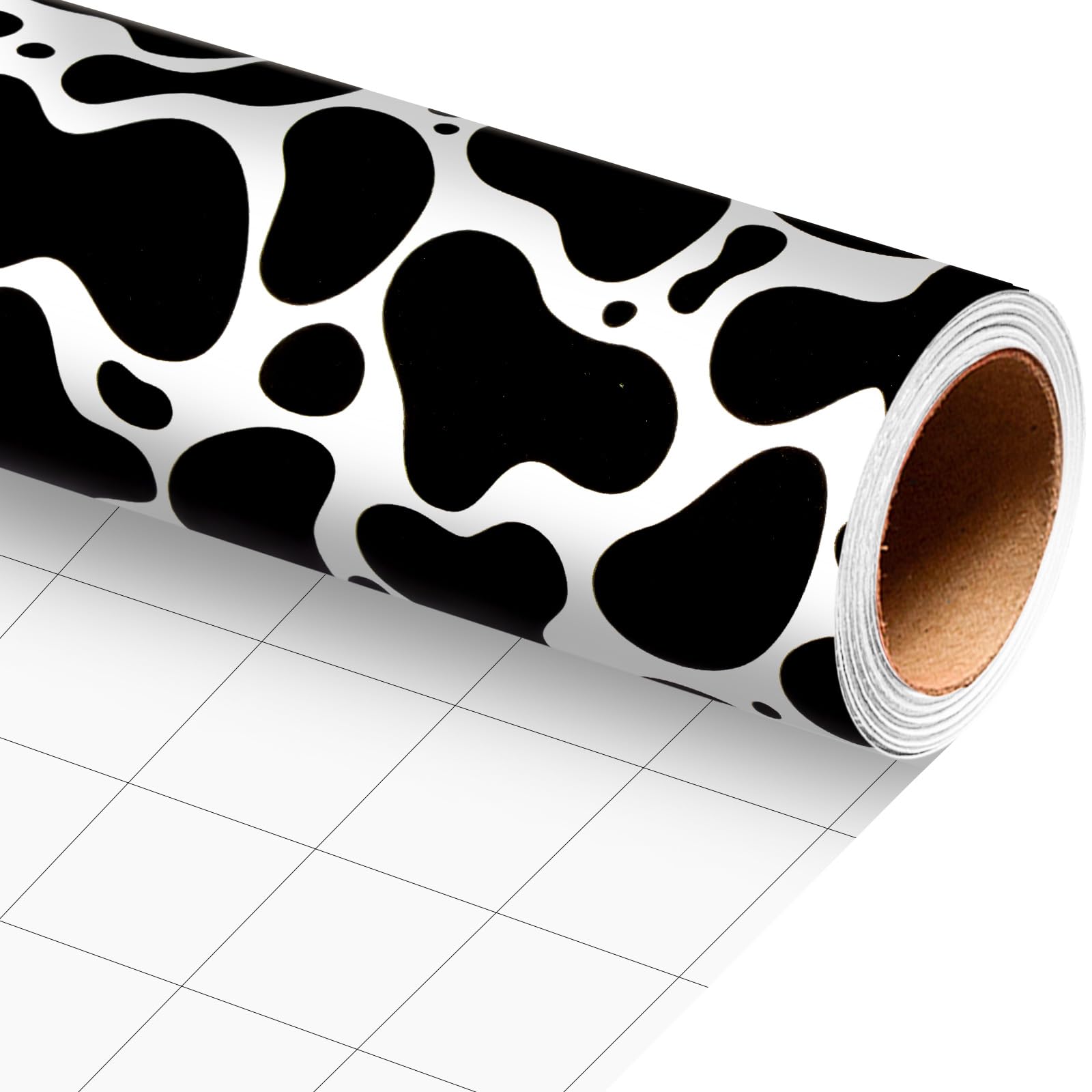 MAYPLUSS Cowhide PrintWrapping Paper Roll, 17IN x 16.5FT โ image 1