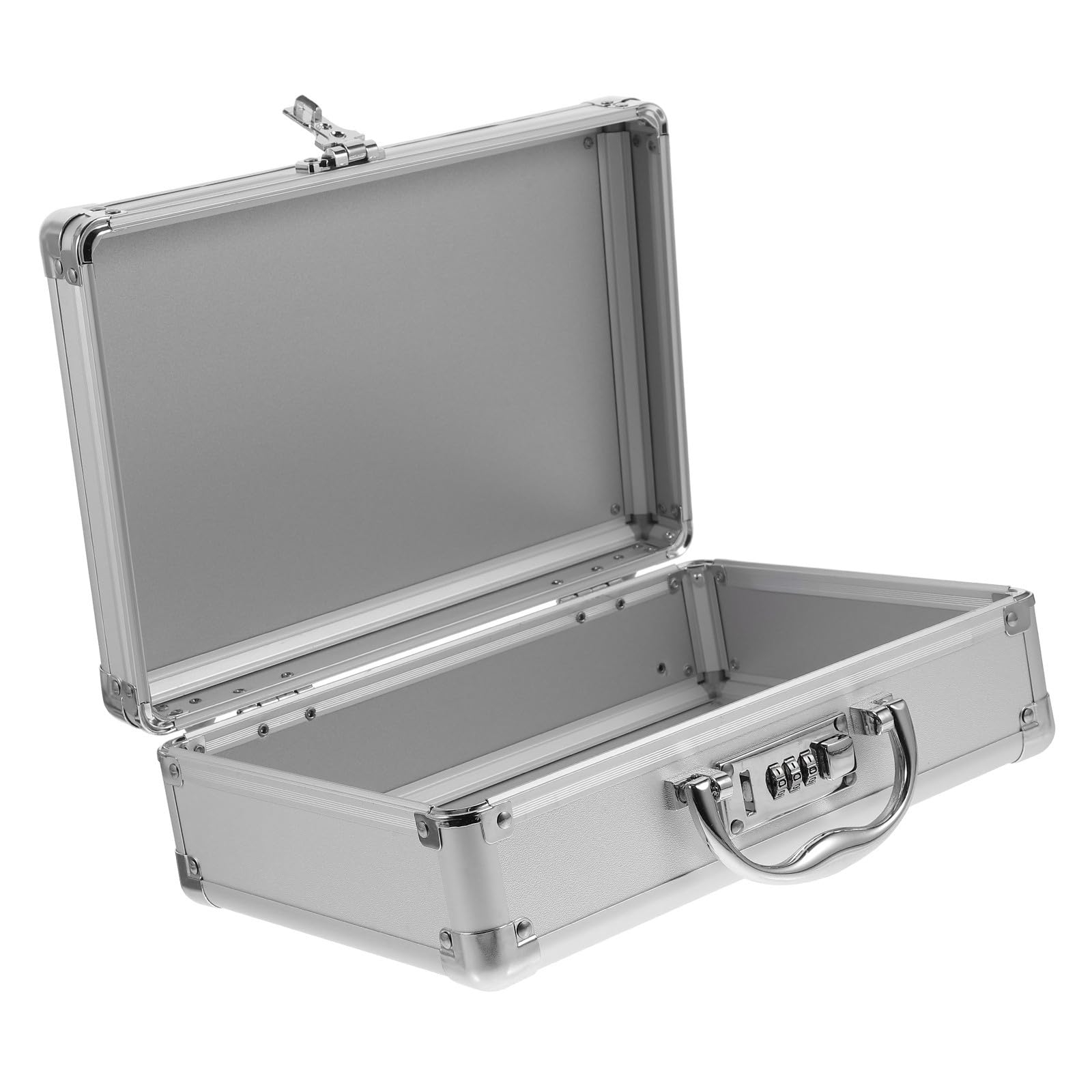 Caisse rangement outils en aluminium SHOWERORO boîte robuste sécurisée à code