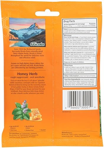 Miniatura 3 de Ricola Honey Herb Throat Drop Pack of 3