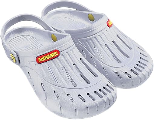 SPU Lightweight Anti Static Sandals Dust Free Anti Slip & Folding & Abrasion Breathable Work Safety Slipper Shoes ESD