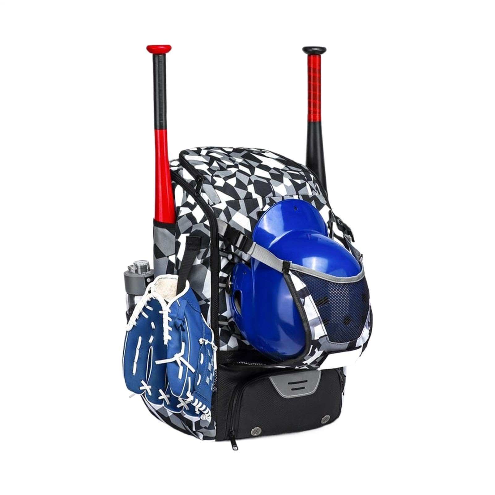 Genérico Pro Sport Carrier Travel Drużyna baseballowa Dodatkowa przestrzeń z uchwytem na szpilki ergonomiczny uchwyt z tkaniny Oxford, wentylowany nowoczesny styl, zestaw do gry w boisko