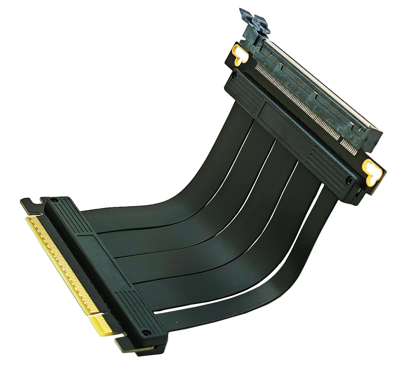 Sintech 10 cm PCI-e 5.0 X16 Riser-Kabel, PCIe-Verlängerungskarte | 180 Grad gerade, unterstützt GeForce RTX 40/RTX 50 Series AMD Radeon RX7000/RX9000 Series GPU-Karte