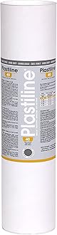 5740T - Plastiline tube - Modelling Paste, High Precision - Sculpting, Moulding - Hardness 40 (very soft) - 5 kg - Dark Grey shade. Made in France
