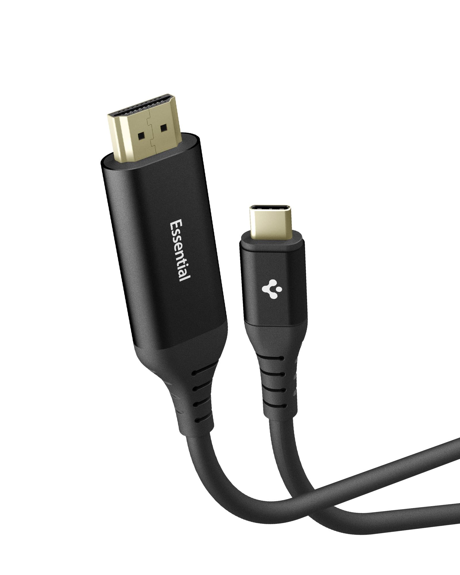 Spigen USB-C to HDMI 2.0 Cable [4K@60Hz HDR] [32Ch Audio & CEC ] Zero-Flicker Premium for Home Theater, TPE & Gold Plated for Smartphones, Tablets, Laptops and Other USB-C Devices, 2M(6.6ft)- Black-picture-13