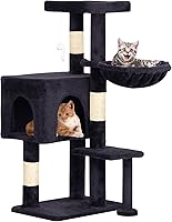 Vista 30 de BestPet Torre Árbol para Gatos de 70" Beige Resistente, Fácil de Ensamblar, Centro de Actividades Multinivel con Postes Rascadores de Sisal