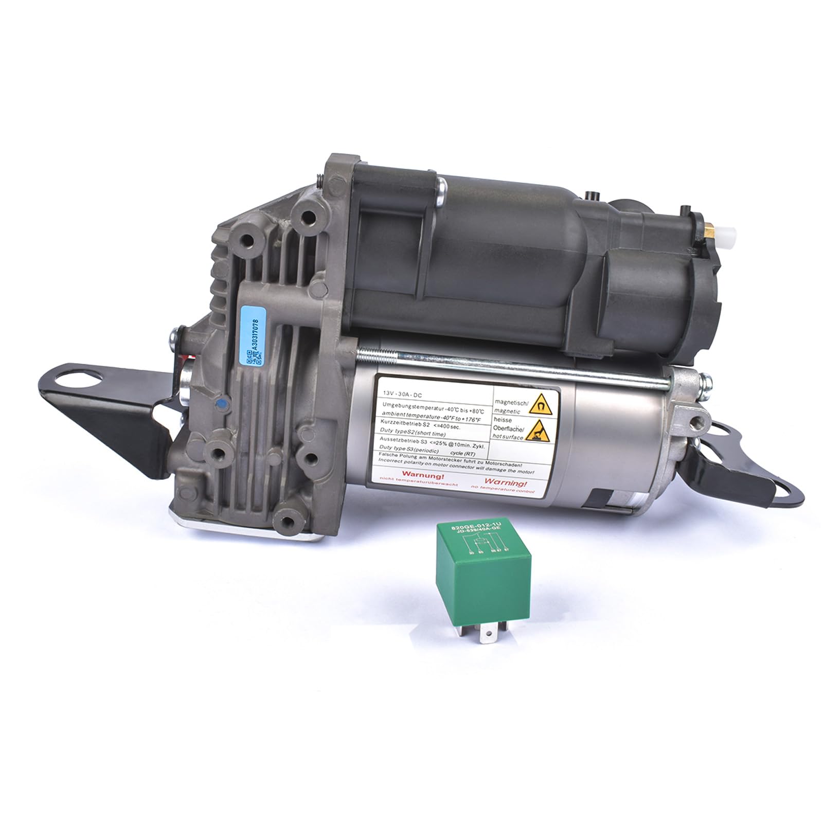 Compressore sospensione pneumatica livellamento W/supporto Compatibile con 2004-2010 Serie 5 E61 520d 520i 523i 525i 530i 525d 535d 545i M5 37206792855 37106793778 Huiruhy