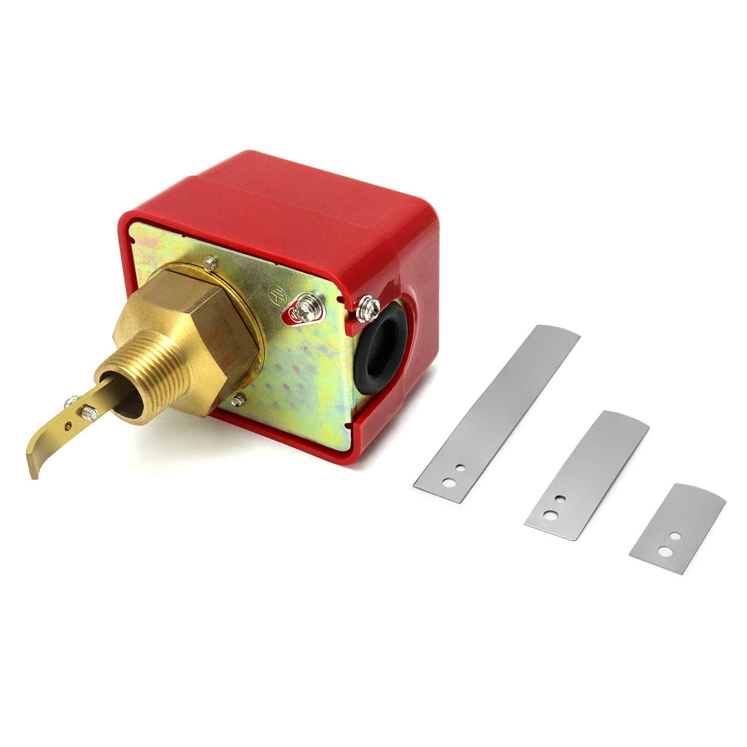 Bellstone Brass Paddle Water Flow Switch – SPDT 15 A @ 220 VAC – Industrial/Residential Flow Monitoring for Pumps, Boilers, HVAC & Water Treatment