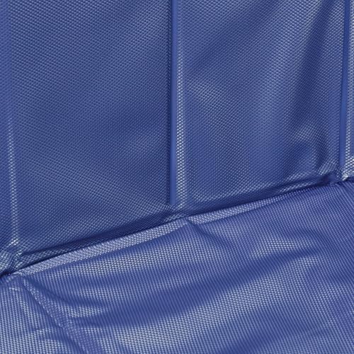 Relaxdays Hundepool, H x D: 20 x 80 cm, faltbar, mit Ablassventil, Hundeplanschbecken zur Abkühlung, PVC & MDF, blau