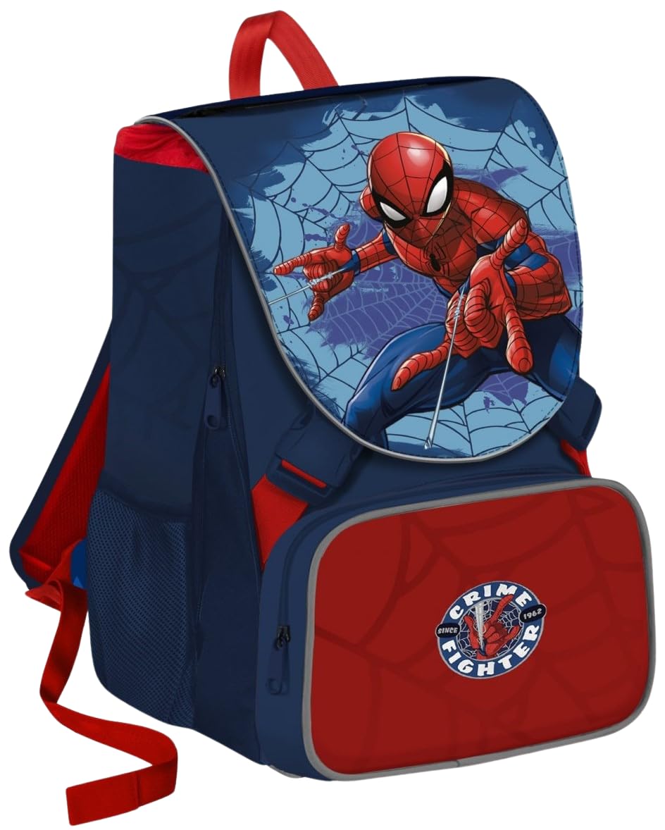 Set Scuola SpiderMan Zaino Scuola + Astuccio 3 Zip + Diario 12 Mesi