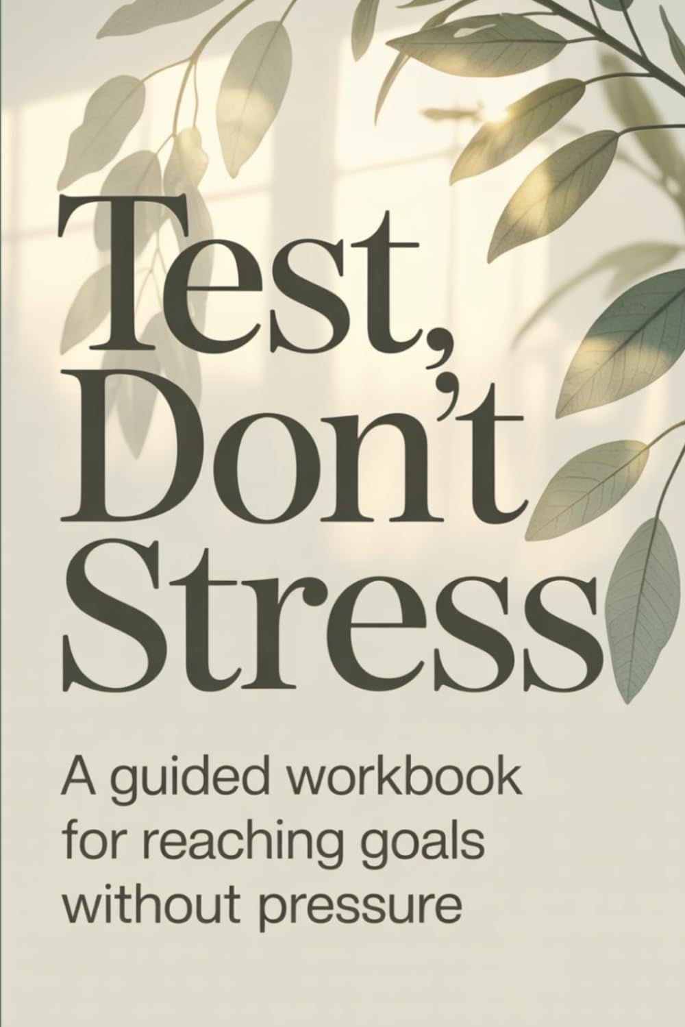 Test, Don’t Stress: A Guided Workbook For Reaching Goals Without Pressure
