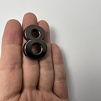 Vista 2 de HopeWan - Mini buzón de números de 1.5 pulgadas, número de puerta autoadhesivo, calcomanías pequeñas para decoración de manualidades.