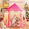 613i2m8xiil - Monobeach Princess Tent Girls Large Playhouse Kids Castle Play Tent with Star Lights Toy for Children Indoor and Outdoor Games, 55'' x 53'' (DxH)
