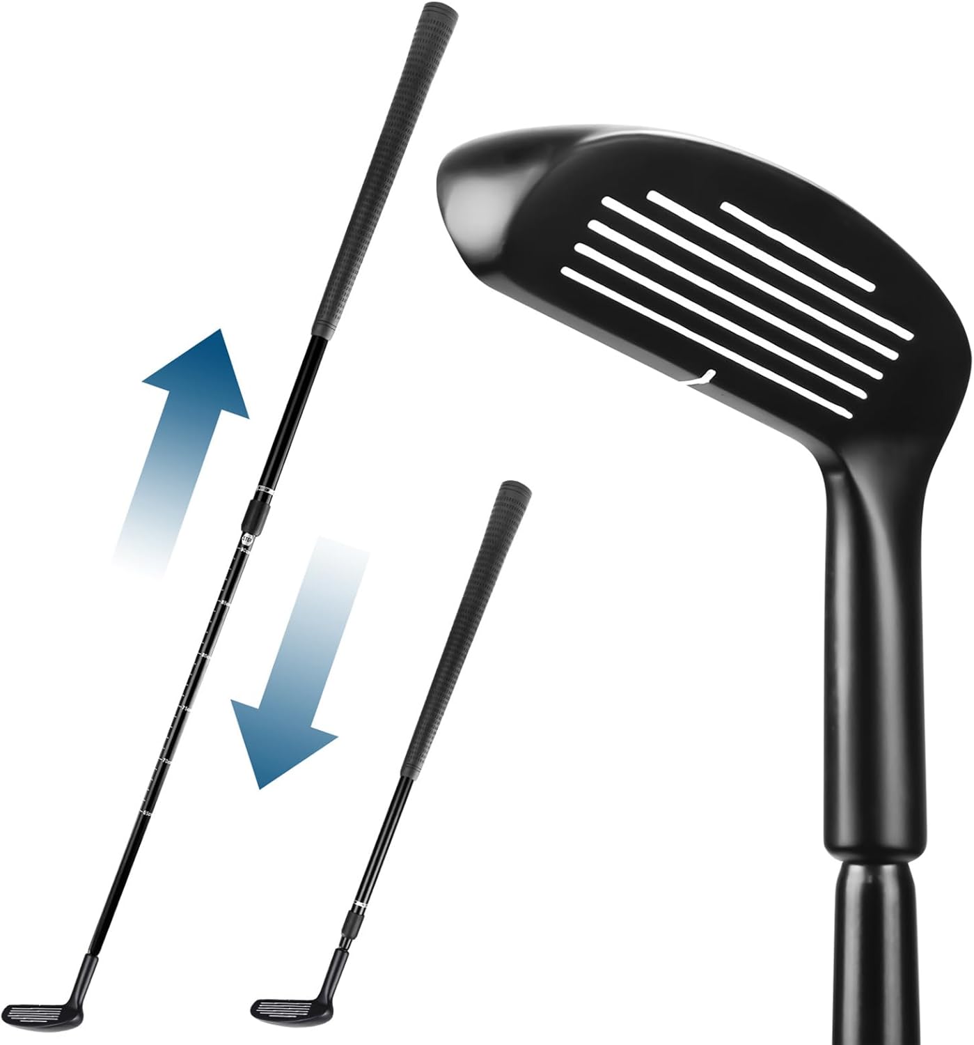 Men Golf Club Set - Adjustable Putter Wedge, Nonslip Grip Shaft, Solid Alloy Head, Right Left Handed Design | Durable Practice Club for Beginners Advanced Players Outdoor Training Sports Gear