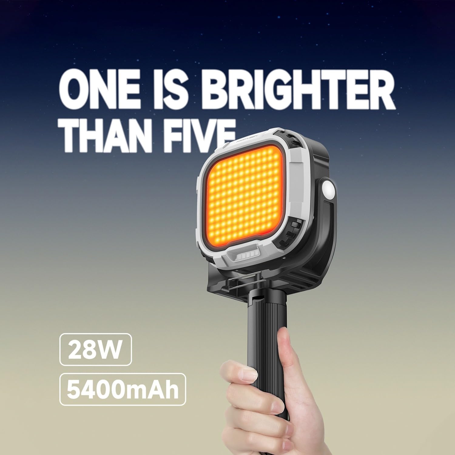 Luce Della Macchina Fotografica 28W Magnetica Luce Rossa Maniglia 2700K-6500K Cold Shoe per la Registrazione Video