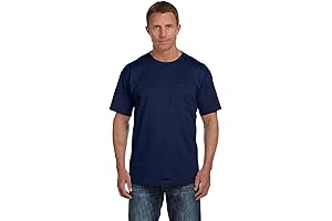 Fruit of the Loom Men's Pocket T-Shirt: Everyday Comfort and Practicality