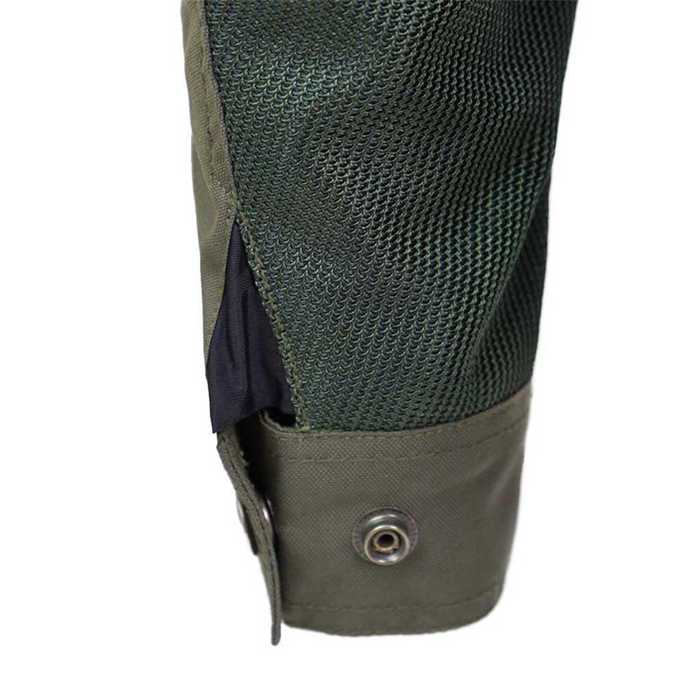 BY CITY - Chaqueta Summer Route Hombre - Tejido De Malla Perforada Y Cordura - Material Reflectante En Pecho, Espalda Y Cuello - Ajustable En Cintura, Brazos Y Cuello - Talla XL - Verde