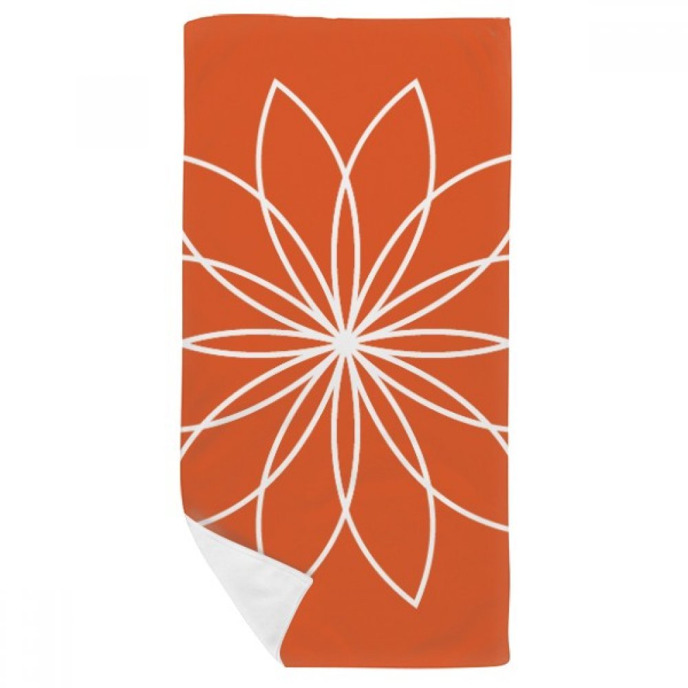 Serviette de bain doux absorption maximale gant de toilette floral 35x70cm