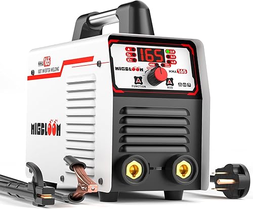 Soldador de palo 165A 110V220V Máquina de soldadura de arco portátil IGBT inversor pequeño mini soldador con arranque en caliente, fuerza de ARC,
