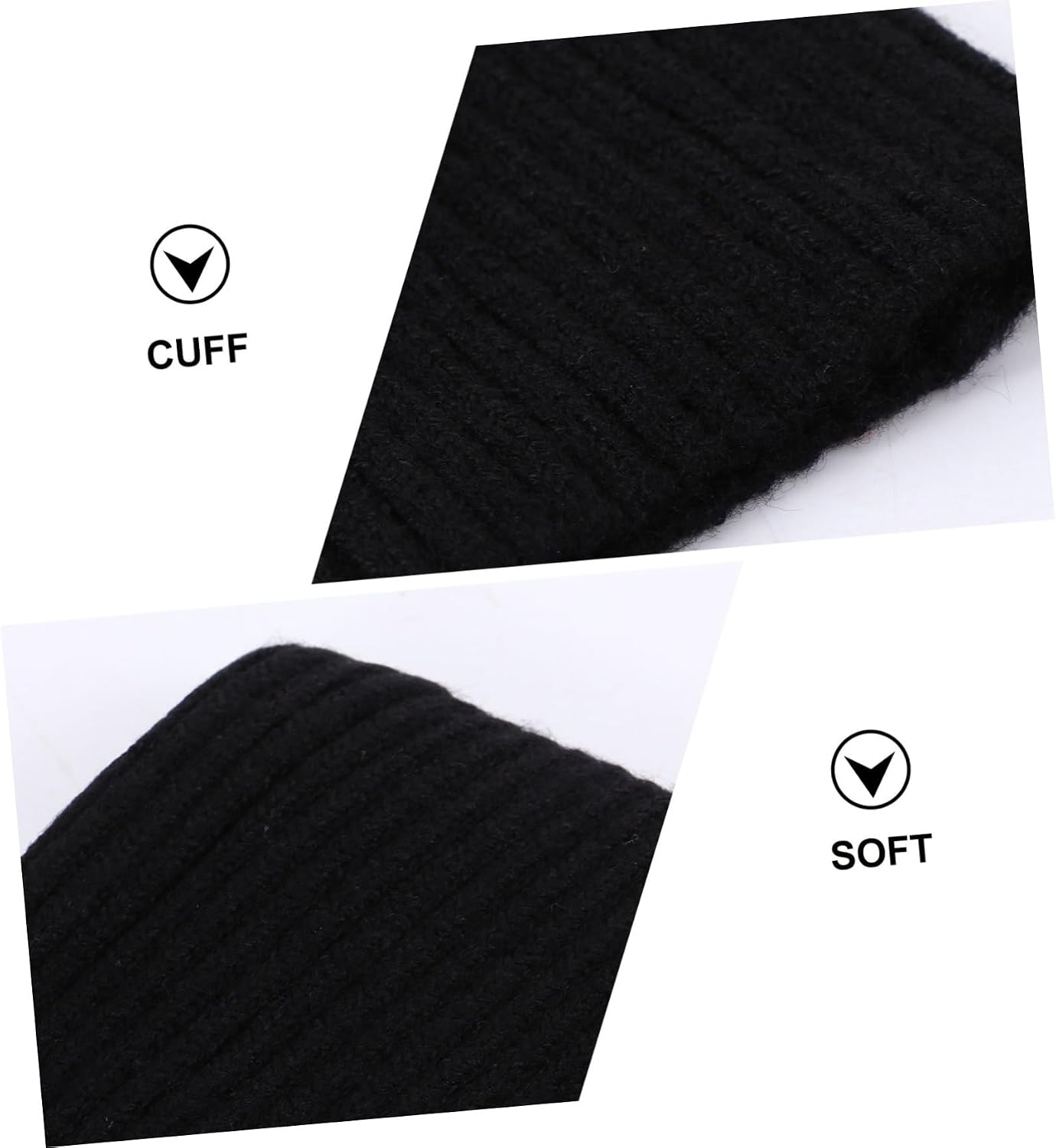 LIFKOME 1 Pair Sleeve Knit Gloves Long Mittens Knit Thumb Hole Arm Warmers Knit Arm Warmer Thumb Hole Wool