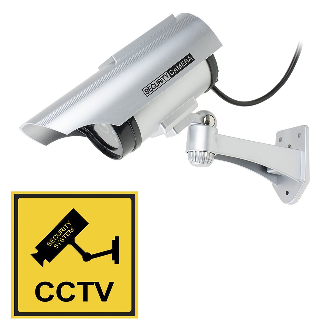 Aexit (Electronic security) CCTV Dummy Realistic Looking Security Camera Red LED Light Blinking Solar (24ry600qf354) Energy Powered-picture-21