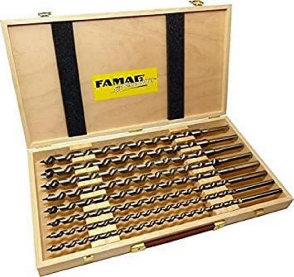 Foret à Bois Long 10x400mm AM-Zerspanungstechnik - Mèche Hélicoïdale Pour Perçage Profond Précise