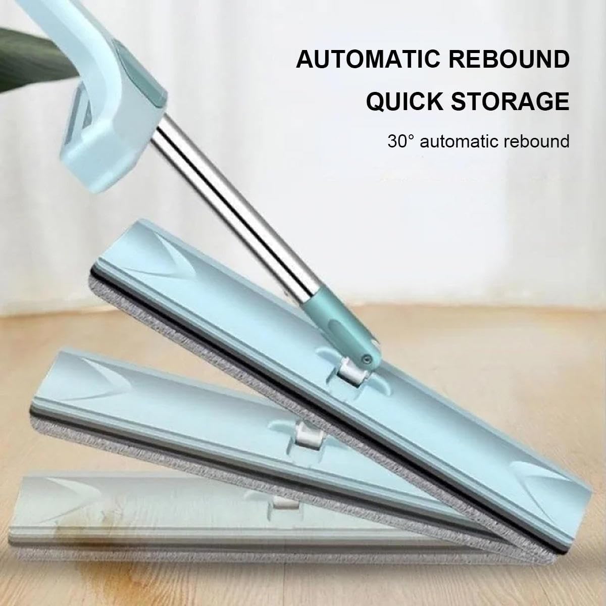 Mop,Flat Mop,Flat Mop with Self Wringer,360 Hands Free Wash Microfiber Floor Mop,Microfiber Mop with 3 Washable Mop Pads,Flat Squeeze Mop for Hardwood Laminate Tile Floor Cleaning