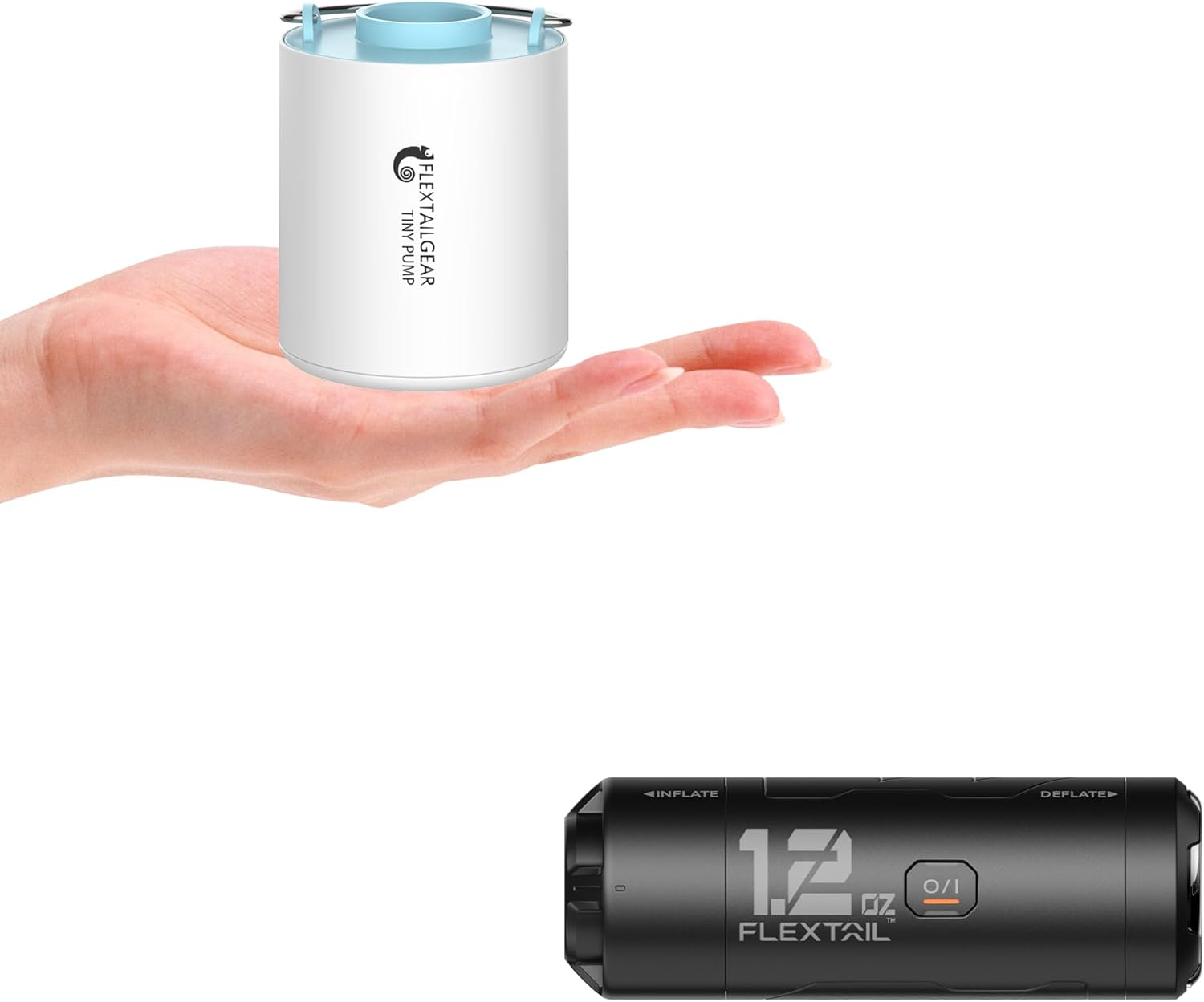 FLEXTAILGEAR Tiny and Portable Air Pump Ultra-Mini Pump & FLEXTAILGEAR Zero Pump Air Pump for Inflatables