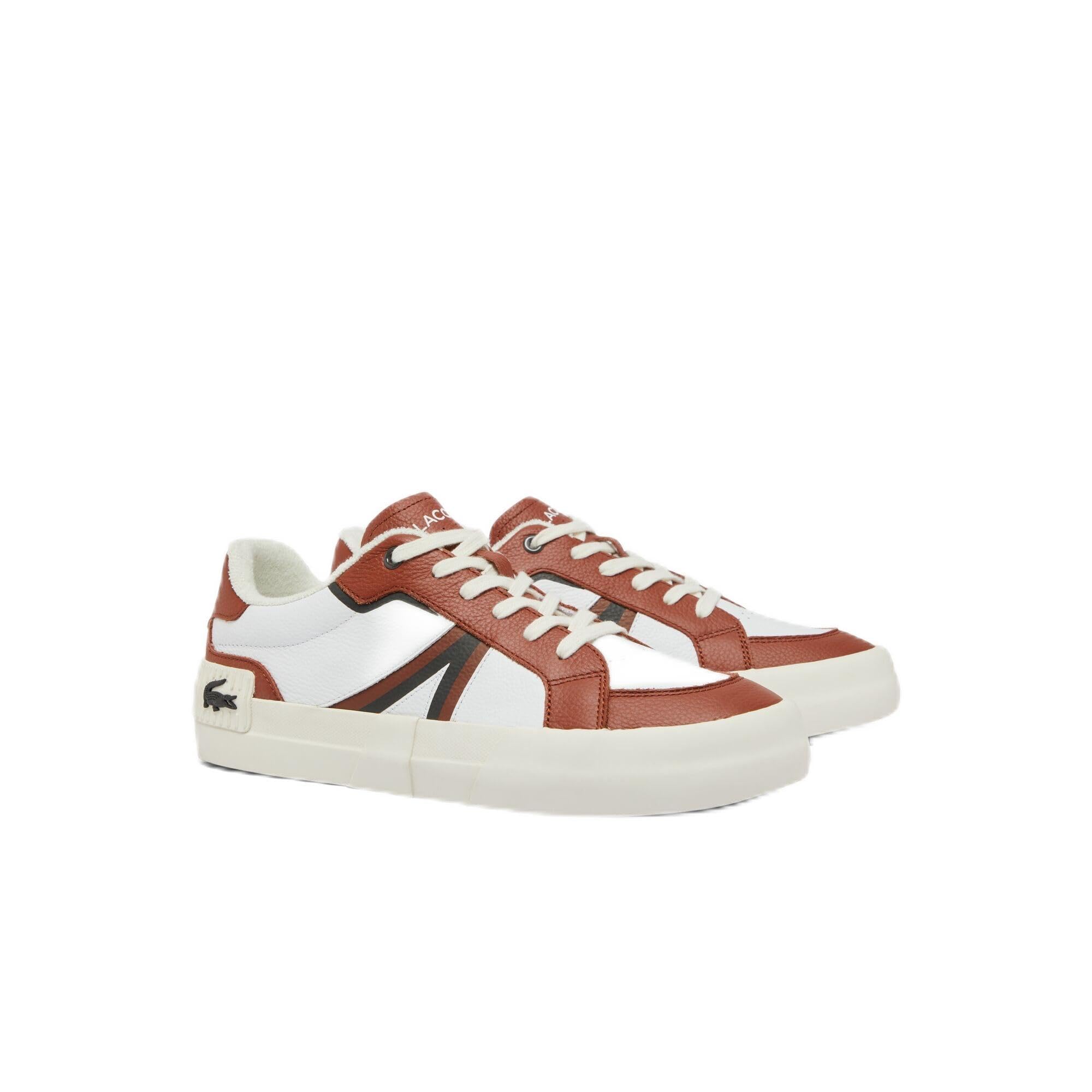 

                                                    Lacoste Men's L004 Sneaker, Brown/White, 7.5