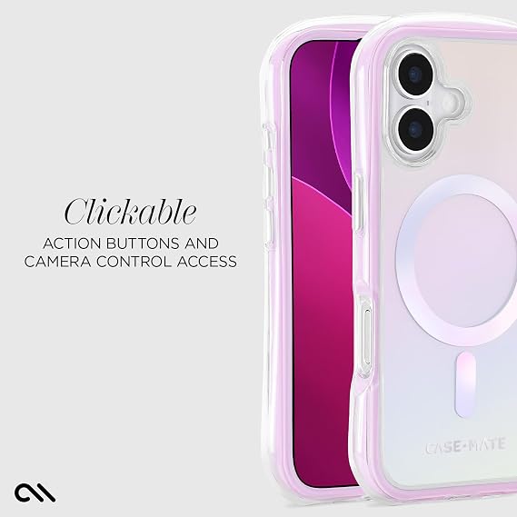Case-Mate Jelly Pop Soap Bubble iPhone 17 Case - Iridescent | Compatible with MagSafe - Stylish Iridescent Phone Case with 16ft Drop Protection - Premium Magnetic Cover for iPhone 17