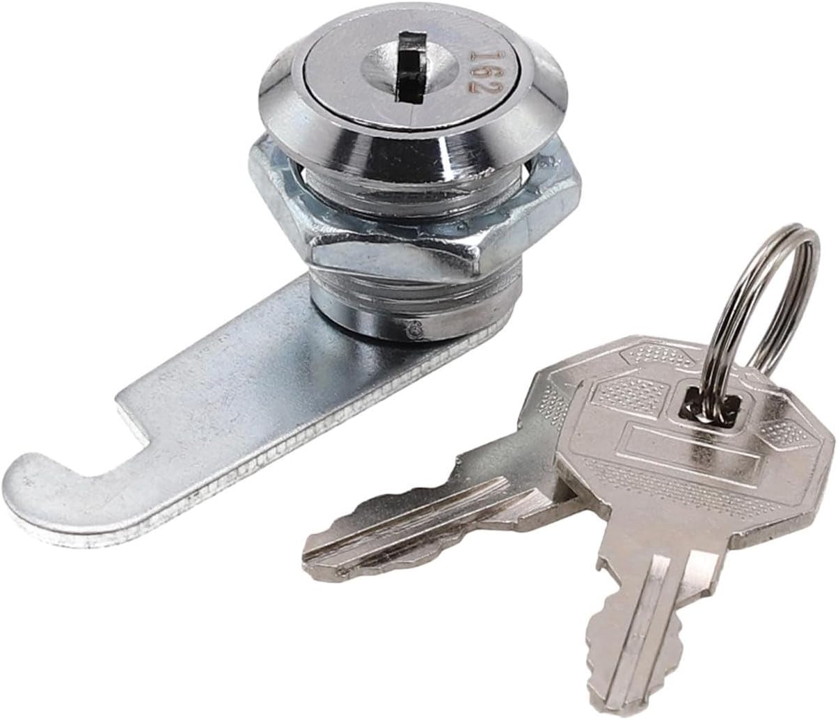 Metal Alloy Cam Lock for Cabinet Drawer Mailbox Locker Tool Chest Glass Door Furniture 16mm 20mm 25mm with Keys Replacement Lock(16mm)