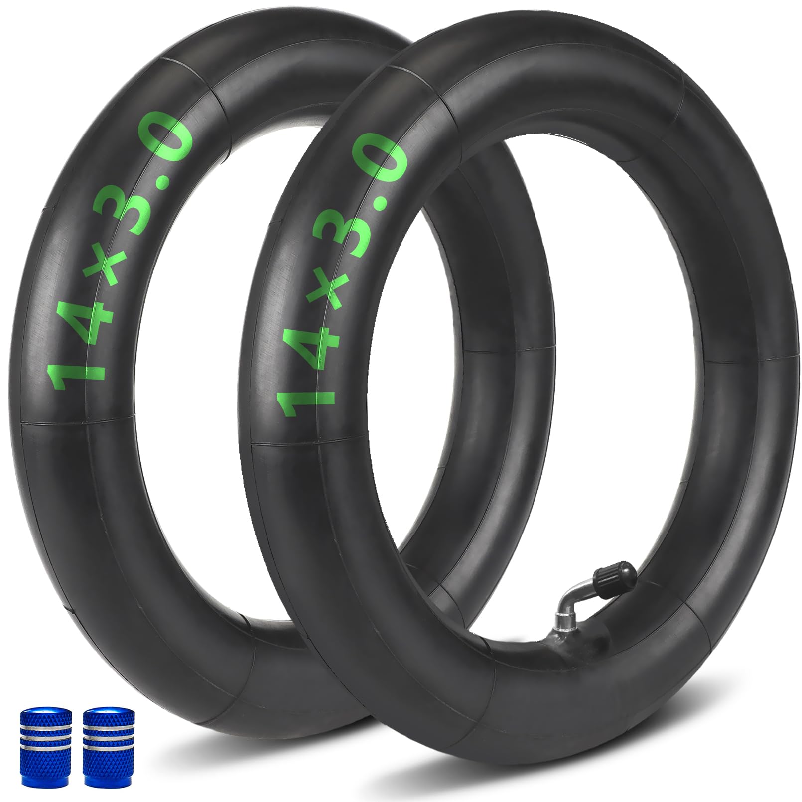 2-PCS Heavy-Duty 14x3.0 Inner Tube with 14 Inch Inner Tube Thickened for Electric Scooters and E-Bike TireTube (Thickened 14x3.0 Inner Tubes)