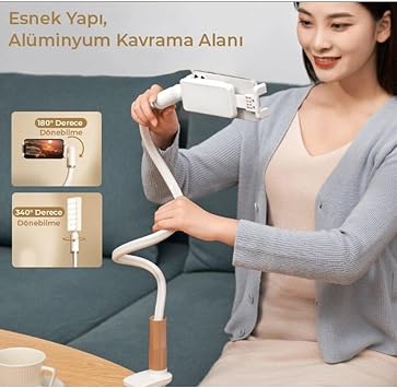 Bix Saiji Sunflower III LED Aydınlatmalı Esnek Telefon Tutucu 100 cm