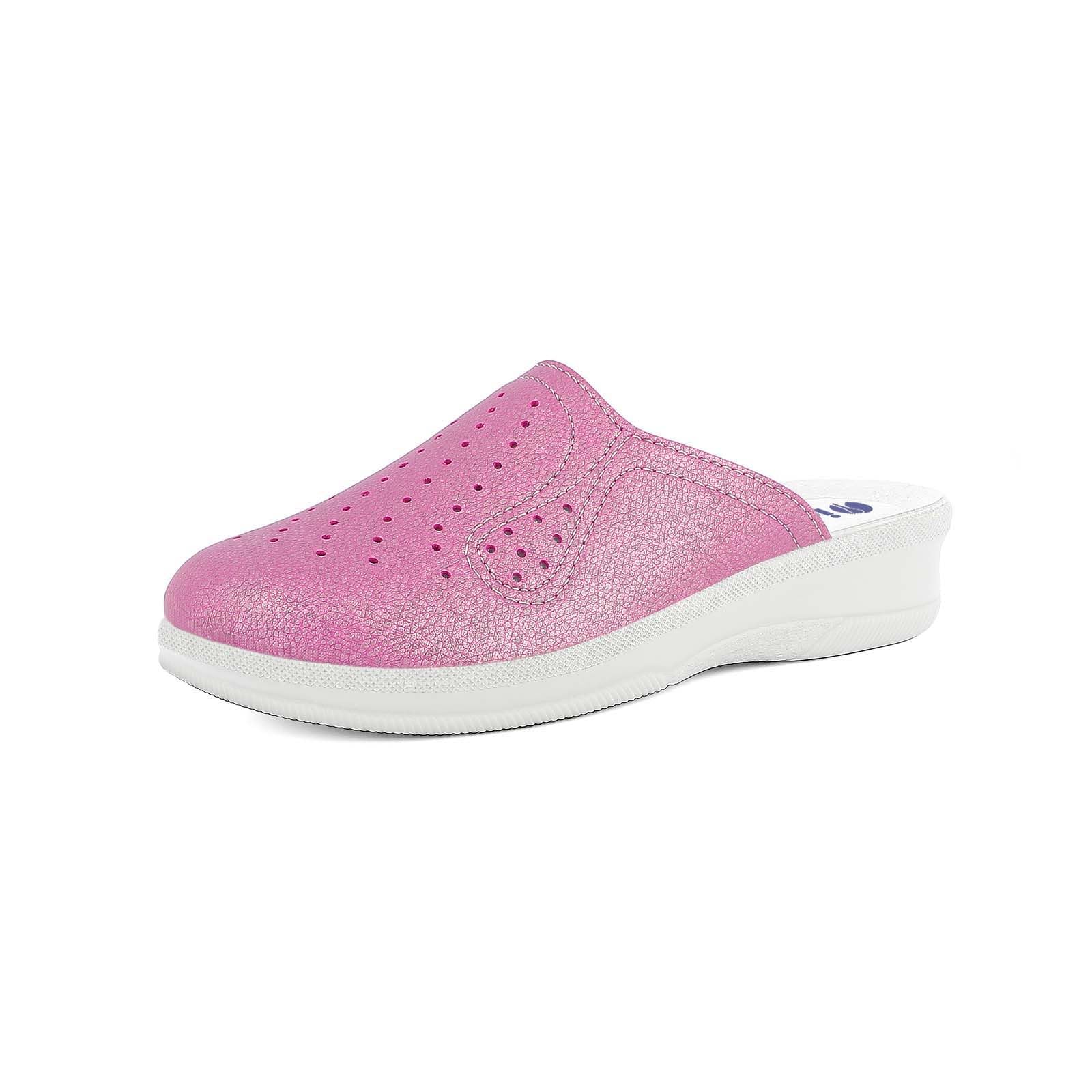 Colorati Zoccoli Donna Classici, Plantare in Vera Pelle