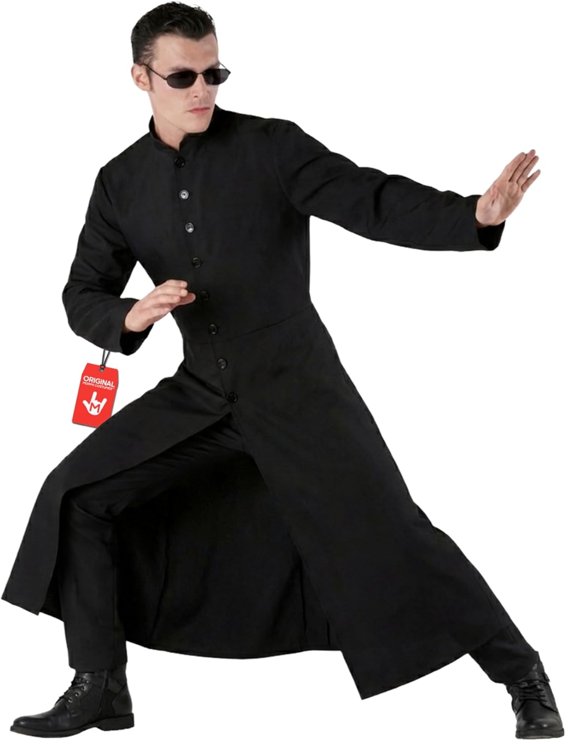 Morph Spy Assassin Costume Black Tailcoat With Glasses Included Halloween Costumes For Men Spy Costume