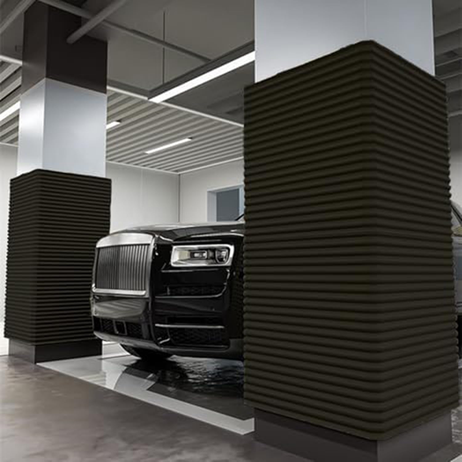 BLUEZY Garage Wall Protector, Proof Corners Edges Safety Bumper, Wall Padding Furniture Guards, Soft Extra-Wide Foam Padding Fireplace Table Stair Parking Garages Warehouses E,500x20cm