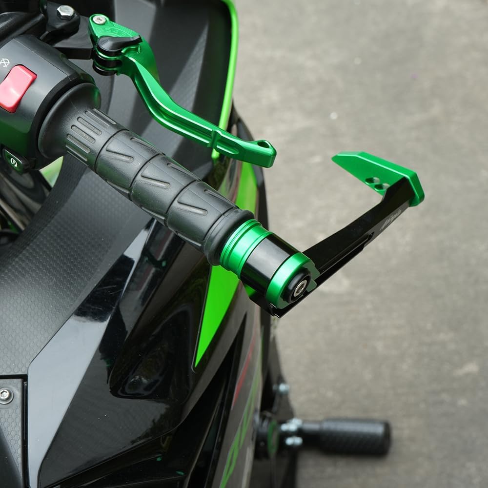 Motorcycle Handguards Fit For Ninja500 2024 2025 | Ninja400 NINJA650 Ninja ZX4R ZX6R ZX10R ZX14R 2018-2024 All Year | NINJA Handlebar Grips Guard Clutch Levers Guard Accessories BK
